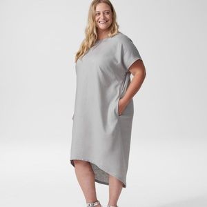 Universal Standard Sarah Gray Linen Shift Cocoon Dress
